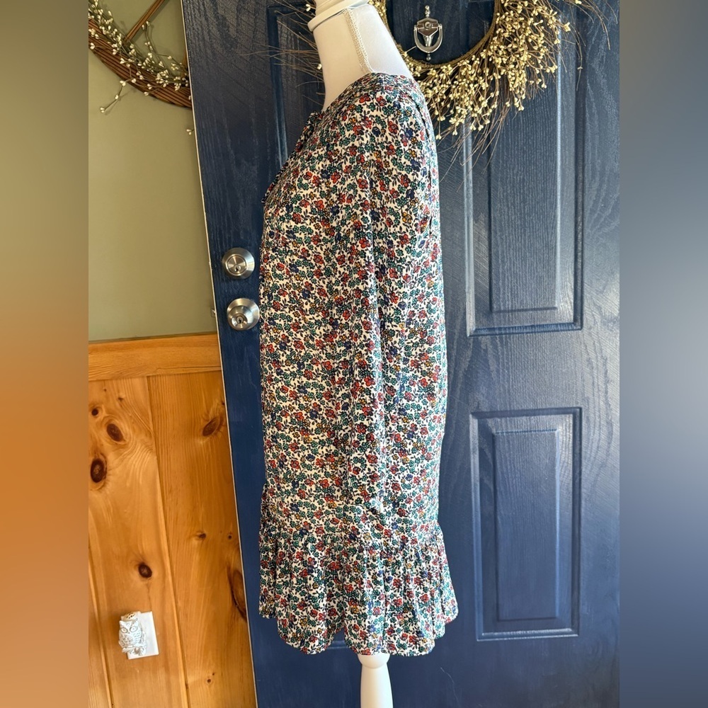 J. Crew Multicolor Floral Long Sleeve Dress - Picture 3 of 11